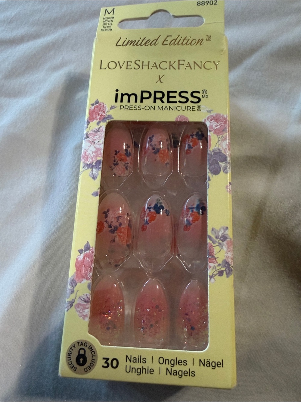 LoveShackFancy x imPRESS Press-On Nails - Pink Floral Set